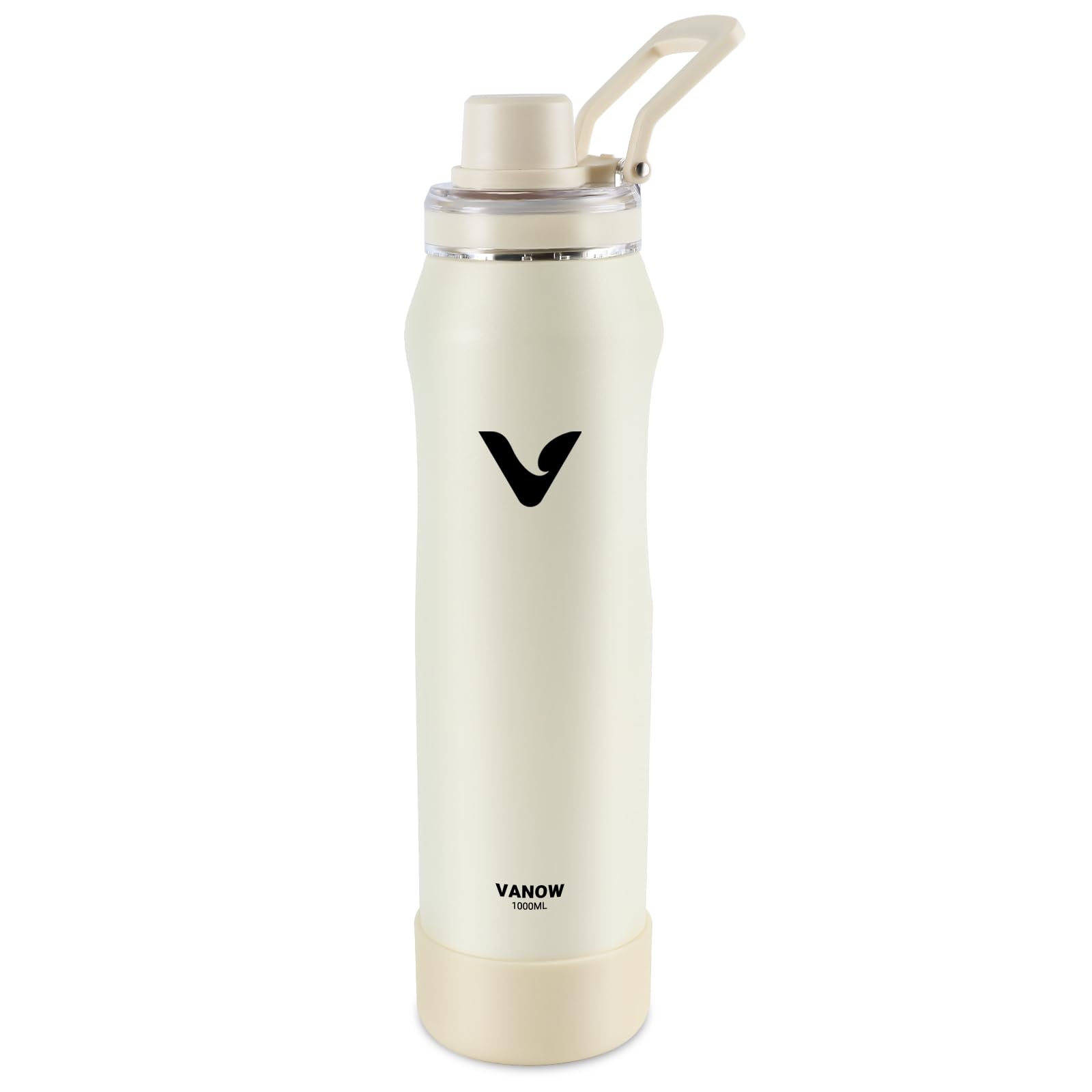 E T EASYTAO Termo Acero Inoxidable 1000ml con Asa Portátil Blanco