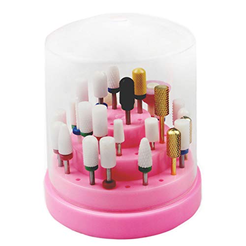Fightart Large Dust Proof Nail Drill Bit Holder Big Acrylic Nail Drill Bit