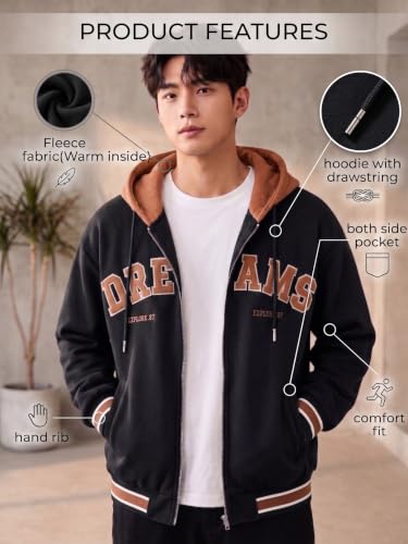 Image of Lymio Hoodie Sweatshirt for Men | Unisex Sweatshirt | Lightweight Full Sleeve Regular Fit (Also Available in Packs) (SSM-W-01-02)
