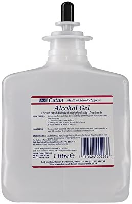 DebD5842 Cutan Gel Hand Sanitiser, 1L, Clear