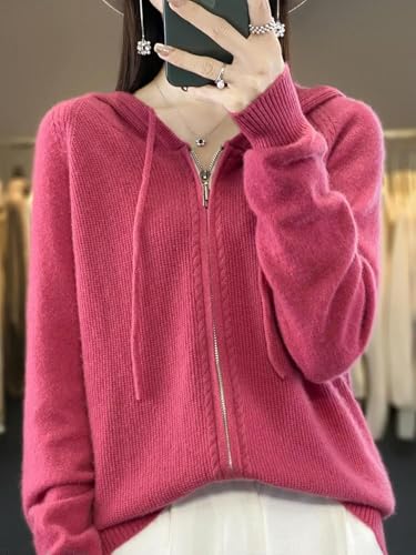 Pull zippé manches longues ample décontracté en tricot M