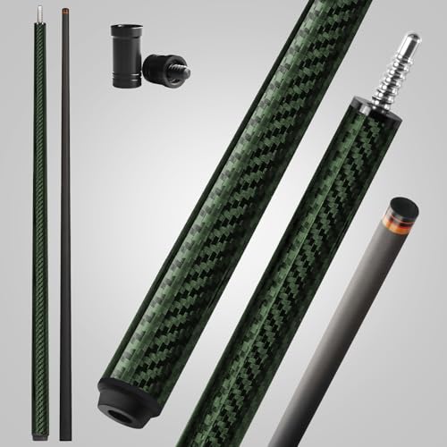 Carbon Fiber Pool Cue, Premium Carbon Fiber Shaft, Pro Taper Billiard cue sticks with Multi-layer