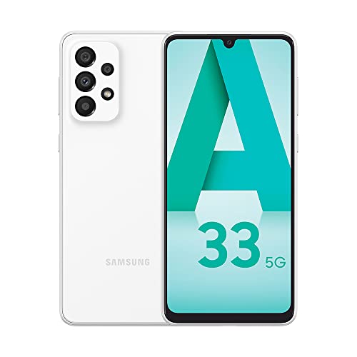 SAMSUNG A336B/DSN Galaxy A33 5G, Dual, 128GB 6GB RAM, Awesome White (Reacondicionado)