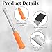Xelsluthe Golf Grip Tape Remover Tool, Shaft Tape Stripper, Golf Grip Tapes Stripper Remover Tool Easily Cleaning and Repairing, Grips Golfs Orange Gift Kit for Men 7.87 * 0.79 Inch