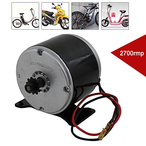 Cdzhltg 24V Dc 350W Permanent Magnet Electric Motor Generator Brushed 2700Rpm Diy For Wind Turbine Pma Electric Scooter E Bike Drive Speed Control, Black #TOP1