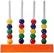 Italveneta Didattica Abakus Multibase Lernspiel - Abakus-Set mit 40 bunten Kugeln, 16 Stangen in verschiedenen Größen, für Kinder ab 3 Jahren, Box Orange