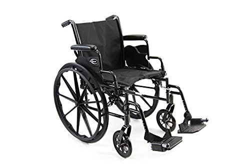 Karman Lightweight Wheelchair Flip Back Armrest, Black 802-Dy #TOP9