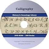 200 BOOKS - Calligraphy - Penmanship Flourish Quill Ink Script Lettering - CD/DVD