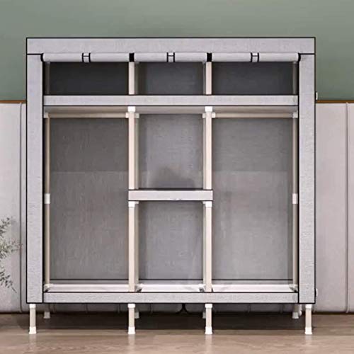 Armoire debout portable 130cm avec rail robuste pour optimiser la chambre