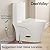 DeerValley Elongated One Piece Toilet for Bathrooms with Comfort Seat Height 17", Power Flush Toilet Bowl 1.1/1.6 GPF and 12'' Rough-In, 2102-1F01