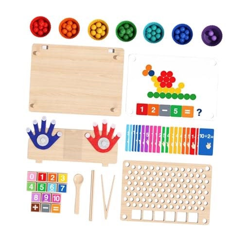 Jeu de mathématiques en bois pour activité éducative des enfants à la maison
