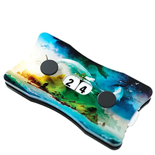Life Counters Double Dials Island Design | Count Life Or Victory Points | Use With Tabletop Games, Collectible Card Games And Living Card Games | Premium Acrylic | Made By Gamegenic #TOP4