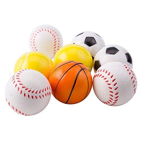 Mseeur 12 Soft Foam Sports Balls For Kids 2.5" Perfect for Small Hands