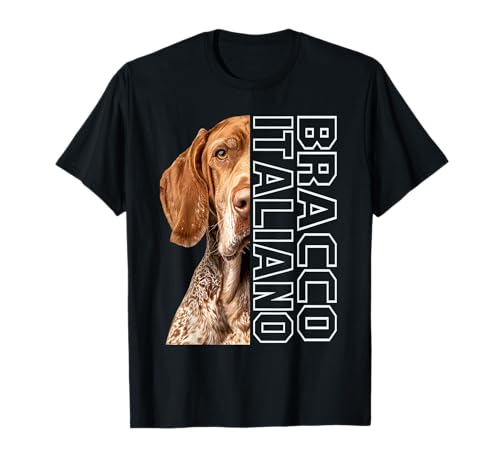 Bracco Italiano Face Design Bracco English Maglietta