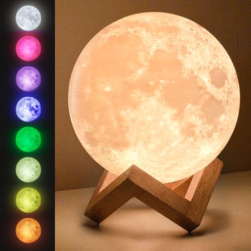 Mind-Glowing Moon Lamp - 3D Moon Night Light for Kids Bedroom - Globe Nightlight with...