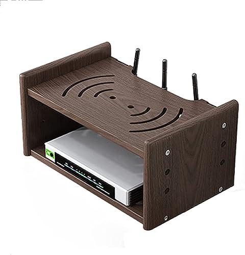 Support pour décodeur WiFi mural pour cacher les câbles et ranger la box