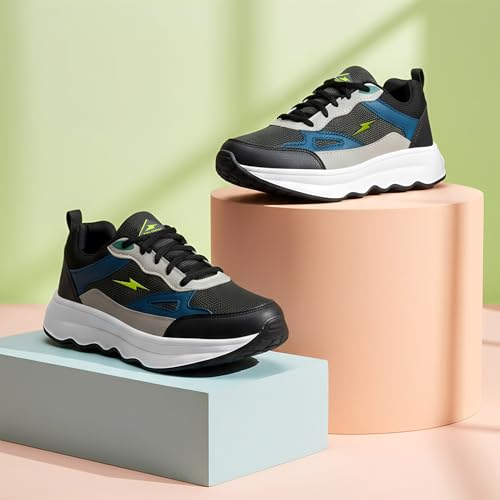 Image of BRUTON Men's Running Shoes Lightweight & Stylish Sports Shoes for Men |Cushioned Lace-Up Sports Shoes