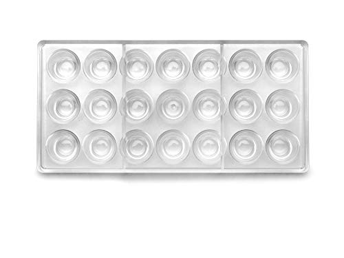 Ibili 799400 Molde de BOMBON cônico encaracolado, Stainless Steel, branco, 30 x 14 x 2 cm