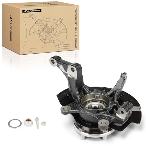 SC259 Front Left Steering Knuckle - 2023 Kia Forte 2 A-Premium Front Right Steering Knuckle & Wheel Bearing Hub Assembly Compatible with Kia Soul 2014 2015 2016, Passenger Side
