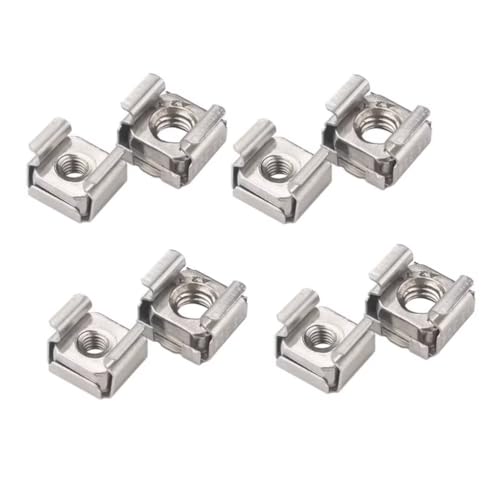 SYDARSYN M4 Käfigmuttern für Netzwerkschränke, Edelstahl Käfigmutter zur Rack-Montage (10 Stück)