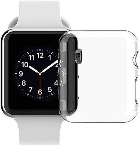 BBtech Case for Smart Watch, Screen Protector Hard Shockproof All-Around Protective Case HD Clear Plastic Ultra-Thin Cover Compatible Apple Watch Series (42mm)