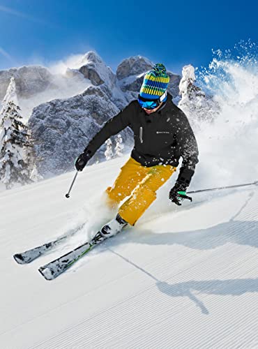 Heathyoga Mens Ski Jacket Waterproof Snowboard Jacket For Men Snow Jacket Skiing Jackets Snowboarding Jackets Ski Coats #TOP4