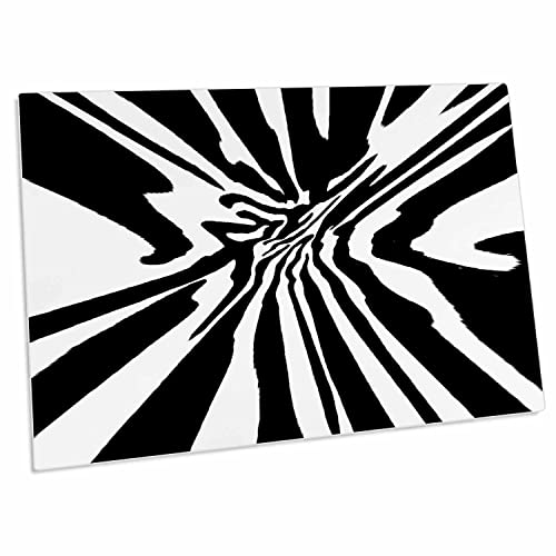 3dRose Patricia Sanders Creations - Pad de Escritorio Blanco y Negro