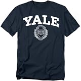 Yale University Official Yale Seal Unisex Adult T Shirt,Yale Seal, Large