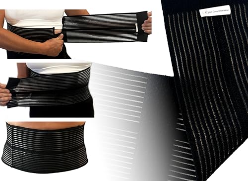 Copper Compression Wrap Back, Waist, Ribs, Knee, Leg, Arm Copper-Infused