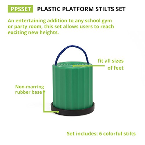 Champion Sports Platform Kid Stilts: Classic Kids Party, Birthday, And Picnic Game Set (Ppsset) #TOP5