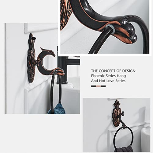 Serviette murale en laiton et support de rangement pour salle de bain - 2
