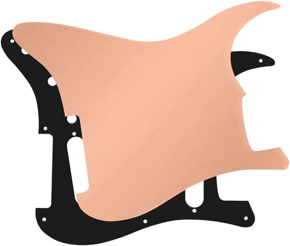 KAISH Pure Copper Blank Pickguard Shielding Plate Blank Grounding Shield Plate for ST/Strat
