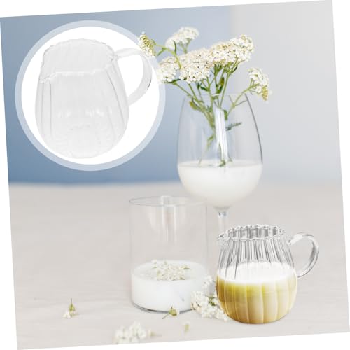 Pichet à lait en verre résistant à la chaleur lot de 2 - 6