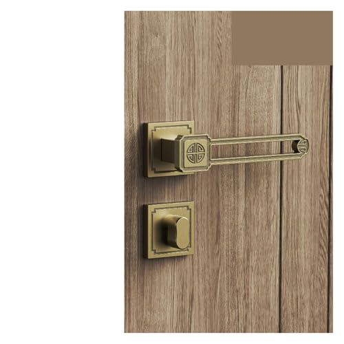 Serrure de porte en alliage de zinc style chinois chic - 2