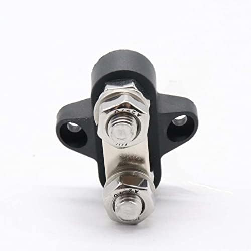BESPORTBLE Positive Power Distribution Ground Insulated Power Battery Junction Stud Post Block Dual M8 Studs Heavy- Duty Terminals for M8 48V dc Boat Automotive for Truck RV Boat Marine