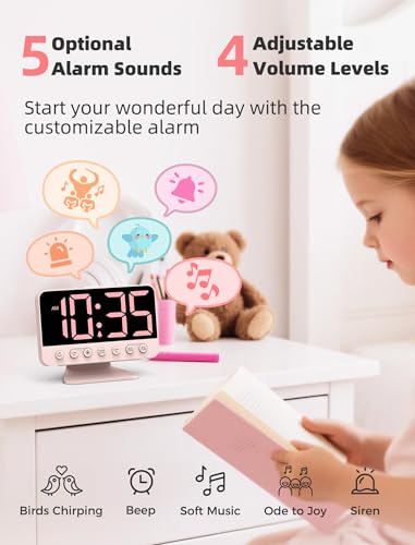 Odokee Digital Alarm Clocks for Bedrooms with Large Bold Number - Image 3