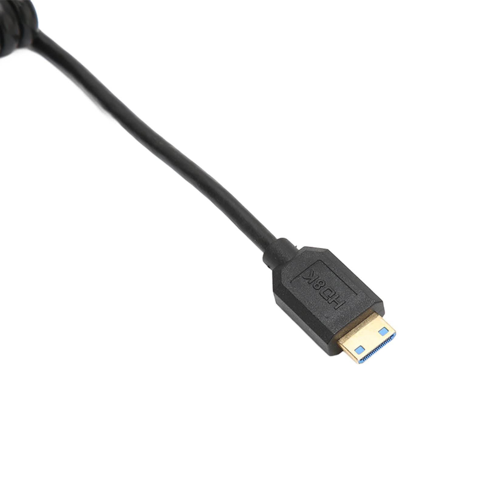 BHFYOB Cavo a spirale corto da HDMI 8K compatibile con HDMI, 48 Gbps ad alta velocità maschio a maschio 8K compatibile HDMI 2.1 supporta 8K