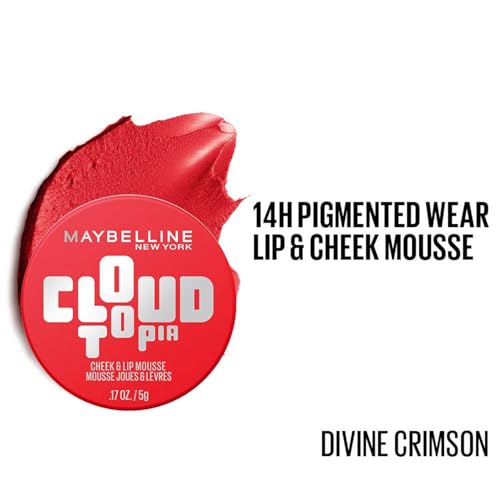 Image of Maybelline Cloudtopia Cheek & Lip Mousse Blush | Lightweight, Pigmented Mousse in Dreamy Dawn, 5g