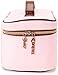 Juicy Couture Pink Makeup Bag Cosmetics Organizer Travel Essentials Train Case Gold Terroir Dog Rhinestone Crown Velour