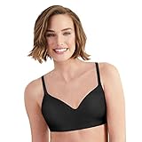 Hanes Ultimate Women's No Dig with Lift Support Wirefree Bra DHHU41, Black, Medium