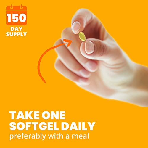 Sundown Vitamin D3 5000 Iu Softgels, Supports Bone, Teeth, And Immune Health, 150 Count #TOP4