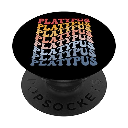 Platypus Groovy PopSockets Swappable PopGrip, Black