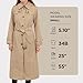 London Fog Women's Single Breasted Long Trench Coat with Epaulettes and Belt, British Khaki, M