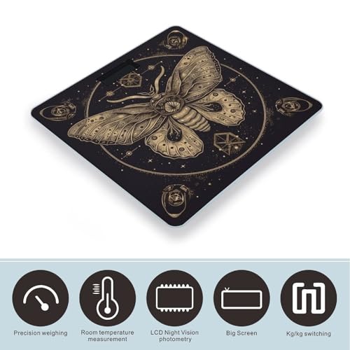 Báscula Digital de Baño con Vidrio Templado y Pantalla LED miniatura 3