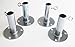 4pc - 1" SHORT FOOT PAD CANOPY FITTING / BATTING CAGE GROUND PLATE (FPB)