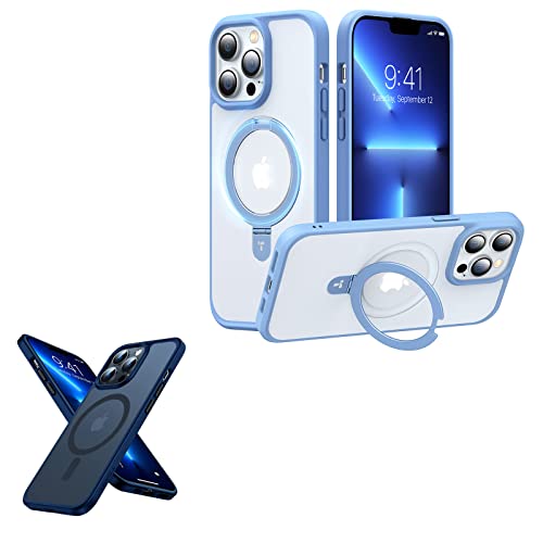 TORRAS iPhone 13 Pro Max Case with Magnetic Stand Serria Blue and Magsafe Case Navy Blue