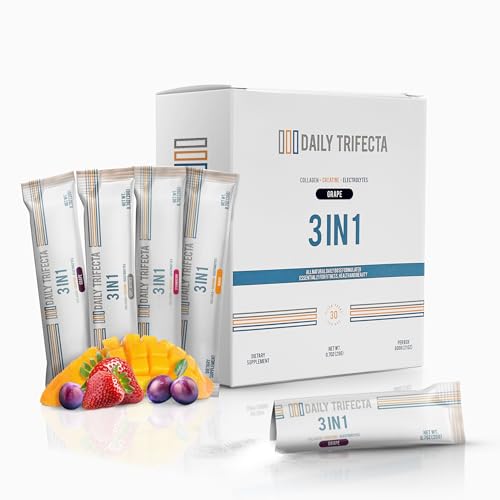 DAILY TRIFECTA 3-in-1 Collagen, Creatine & Electrolyte, Strawberry