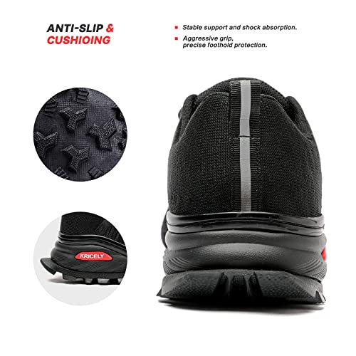 Image of Kricely Mens Walking Running Shoes Lightweight Men's Fashion Sneakers Athletic Tennis Sneaker for Men Cross Training Shoe Outdoor Footwear