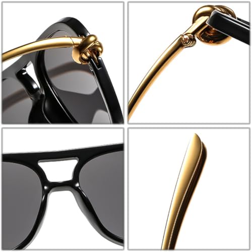 Lunettes de soleil vintage verres dégradés protection UV400 tendance - 5