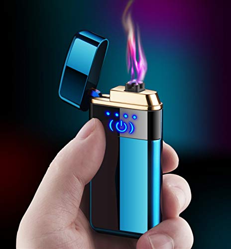Encendedor eléctrico táctil con sensor de huella y arco doble miniatura 2